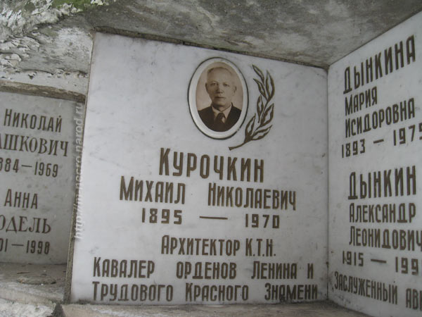 захоронение М.Н. Курочкина, фото Двамала