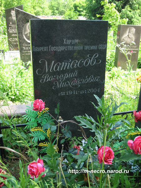 могила В.М. Матасова, фото Двамала,  2009 г.