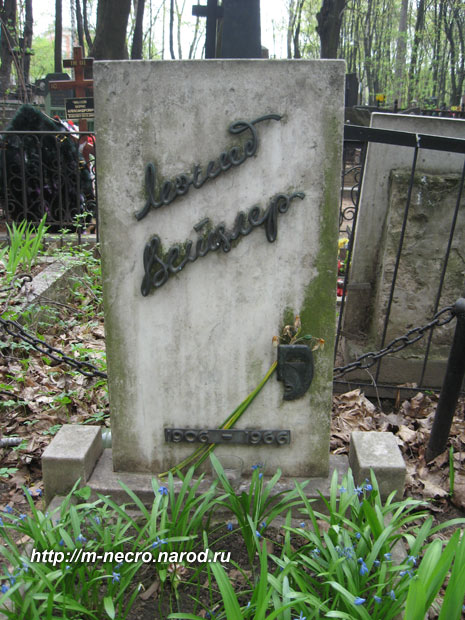 могила Л.С Вейцлера, фото Двамала, вариант 2010 г.